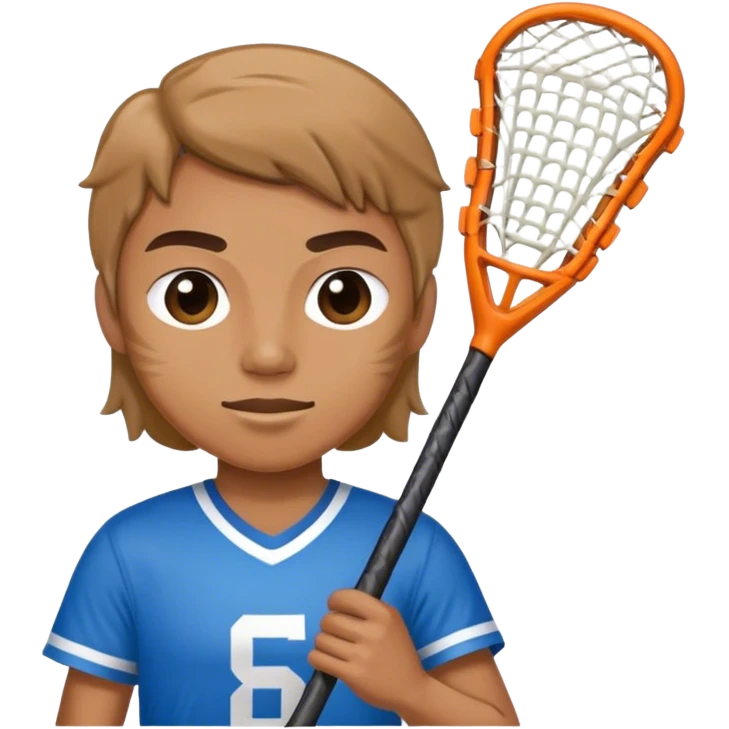 Eagle with lacrosse stick blue jer emoji