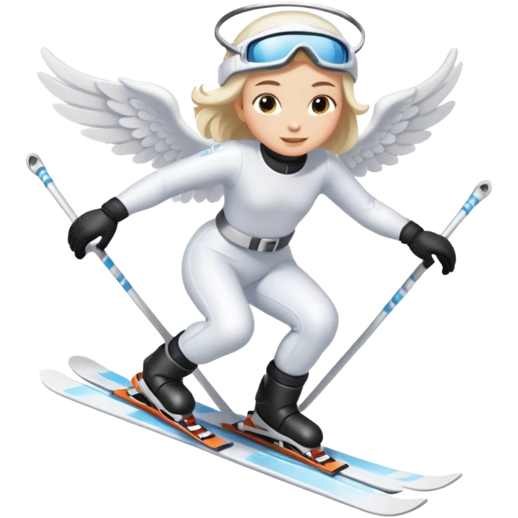 Angel on skiis emoji