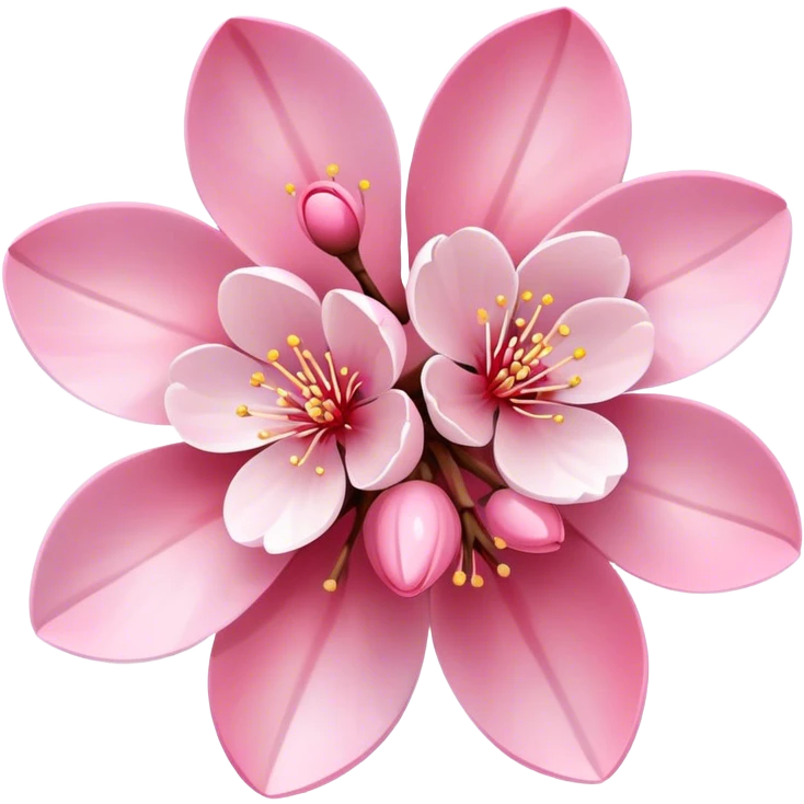 A cherry blossom emoji