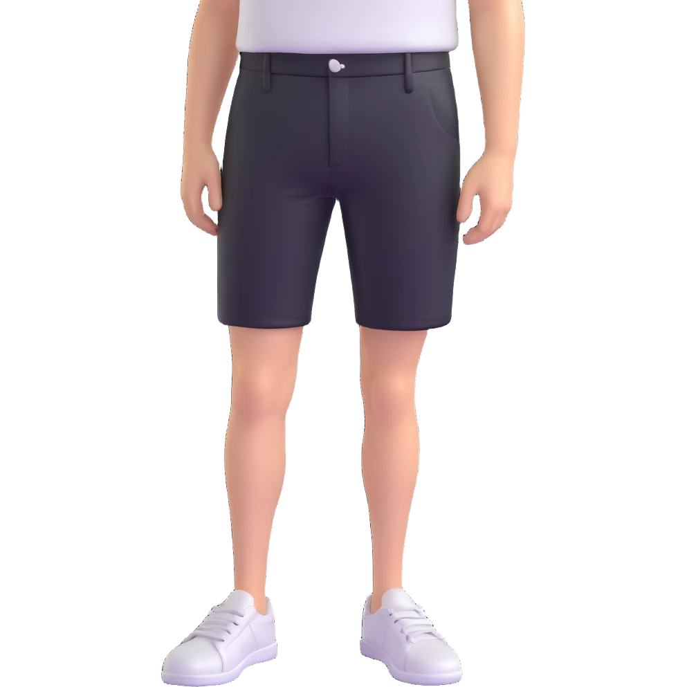 person wearing short black pants emoji