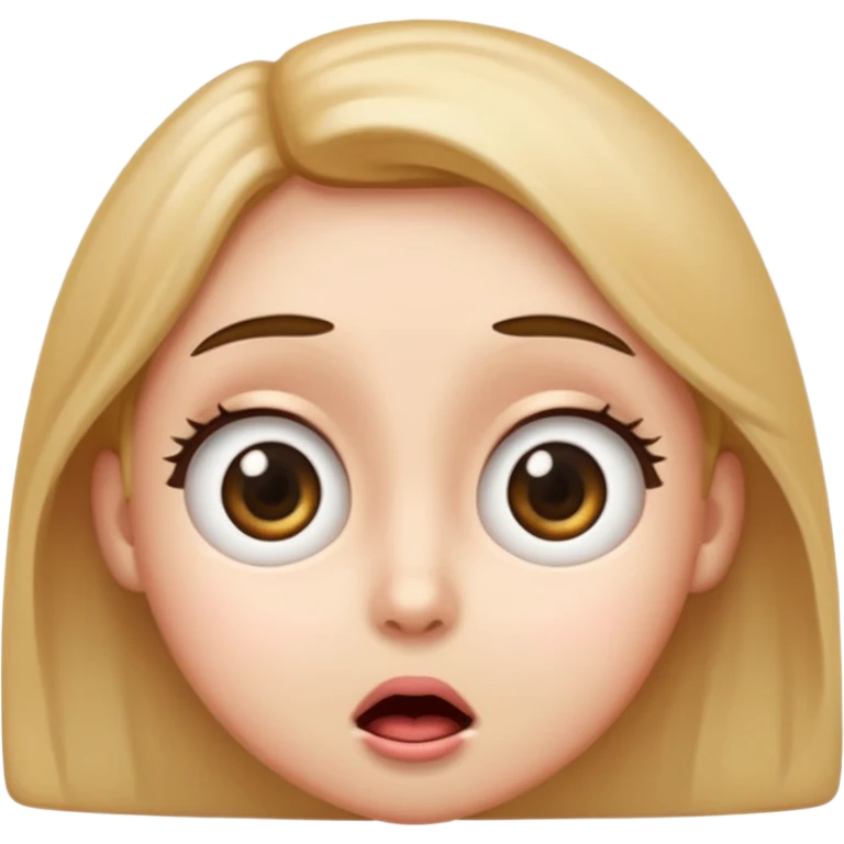 The 😳 emoji with big eyes emoji