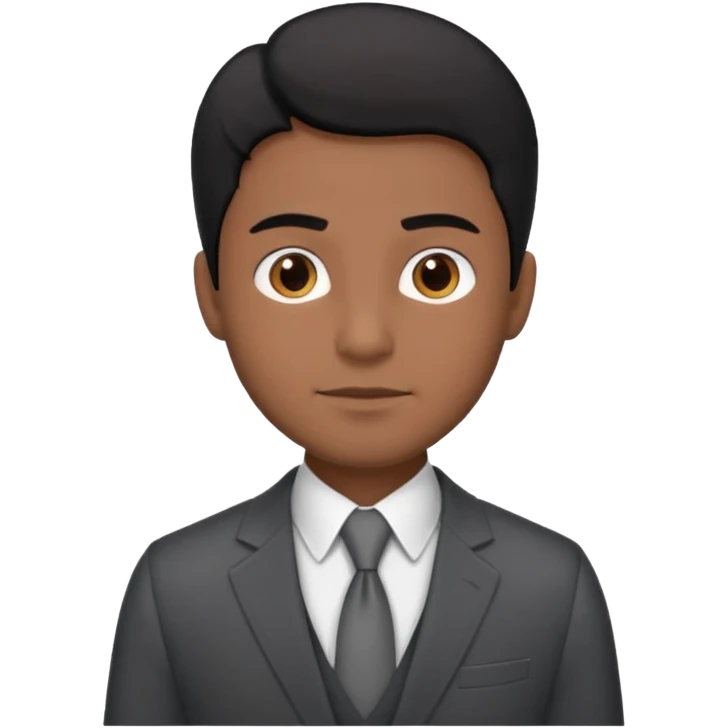 professional brown skin black hairmale lawyer emoji