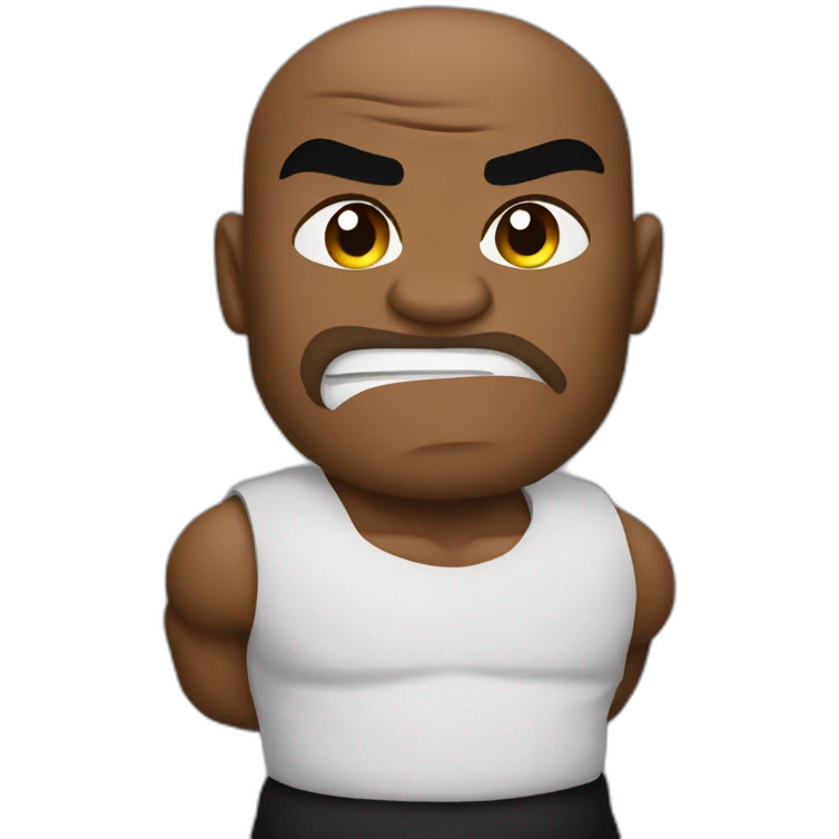 Mike Tyson fighting emoji