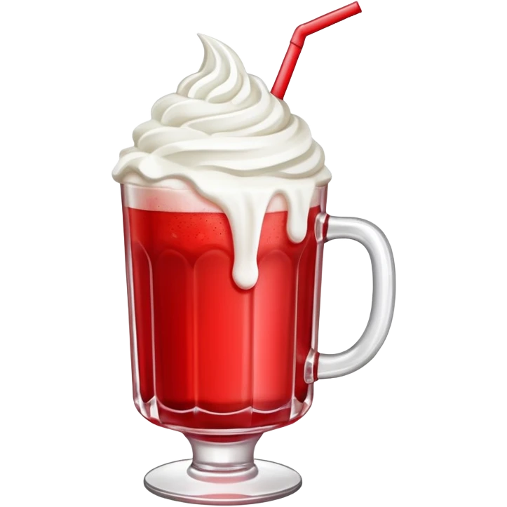 
Una bebida rossaude estar acá con nata emoji