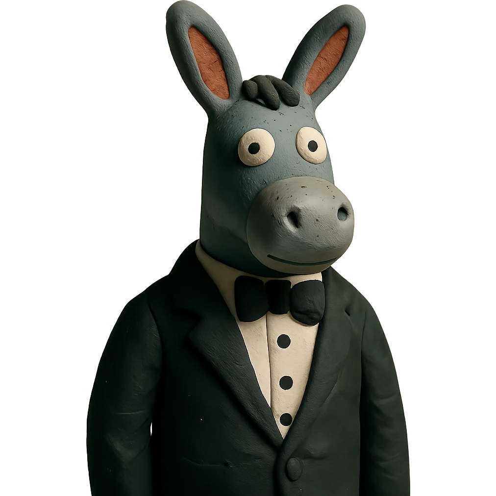 donkey in a tuxedo emoji