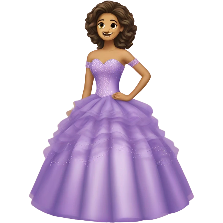 Quinceañera dress emoji