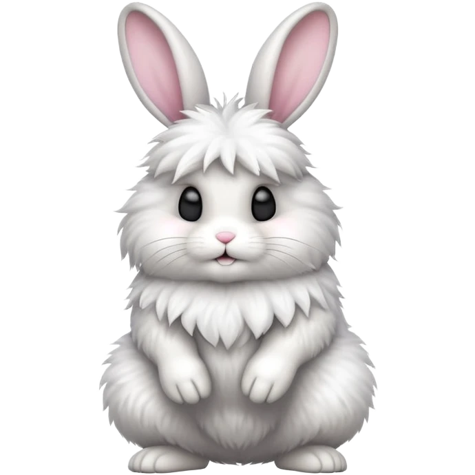 The bunny emoji but in an active pose looking cool emoji
