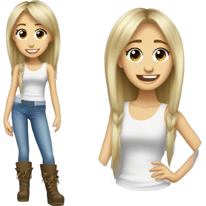 Miley Cyrus as Hannah Montana  emoji