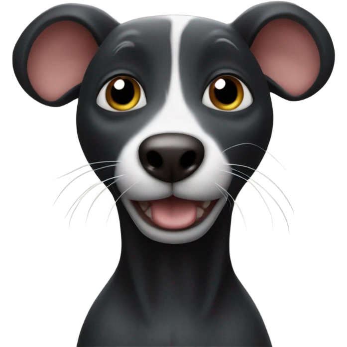 black rat dog emoji