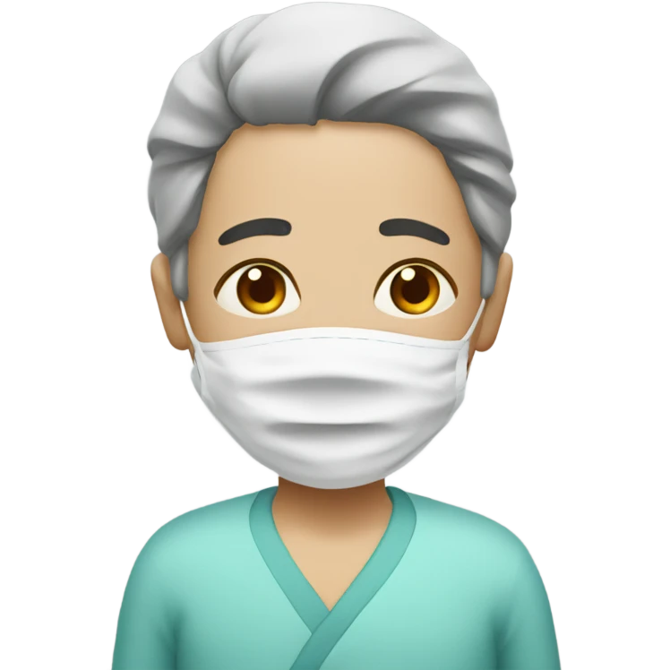 Hospital patient  emoji
