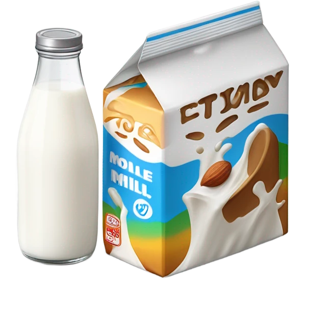 Milk cardboard emoji