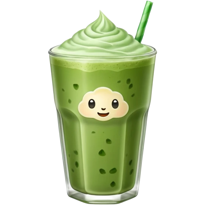 iced matcha latte emoji