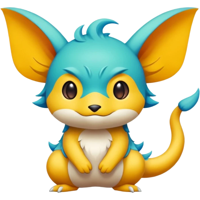 Cartoonic Cute Anime Fakémon-Fantasy-creature emoji