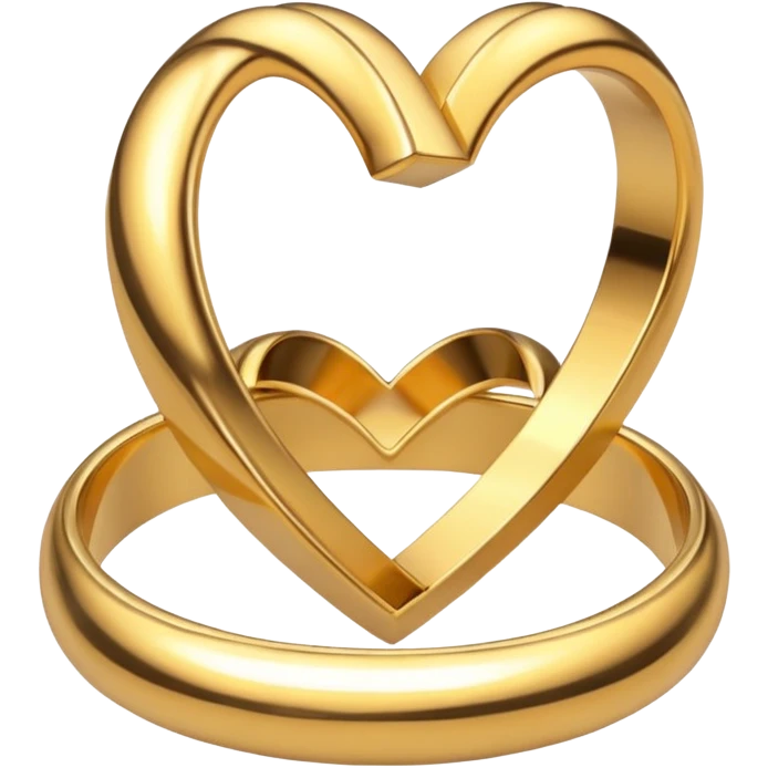 Wedding gold love emoji