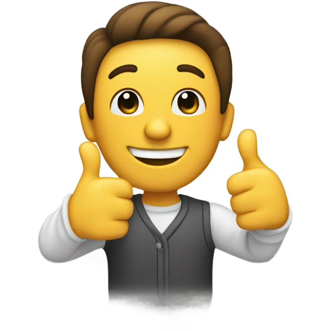 Two thumbs up smile emoji