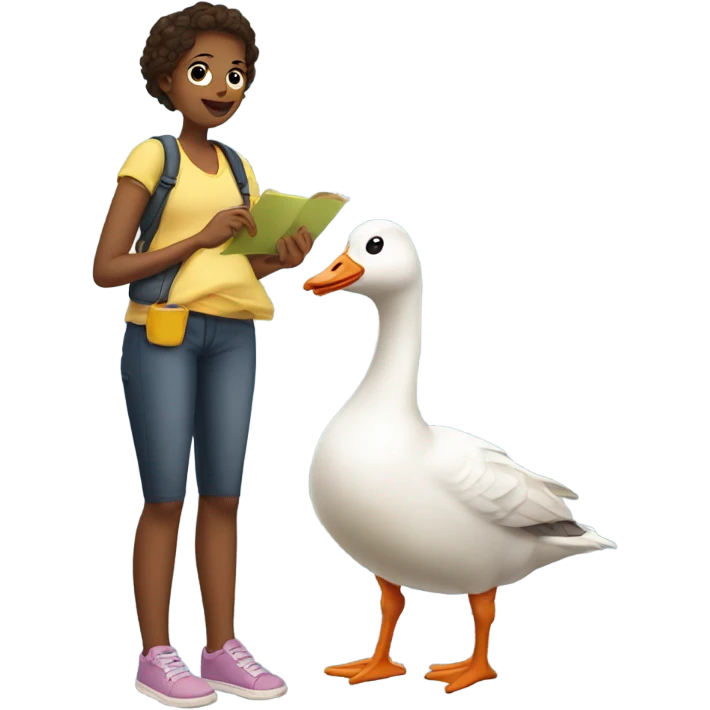 Goose babysitter emoji