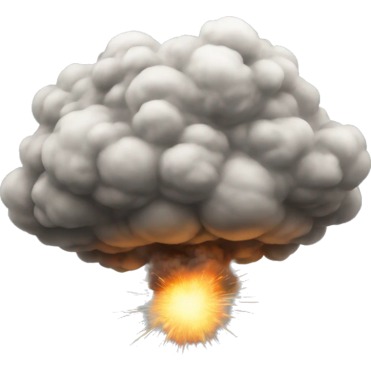 Explosion cloud emoji