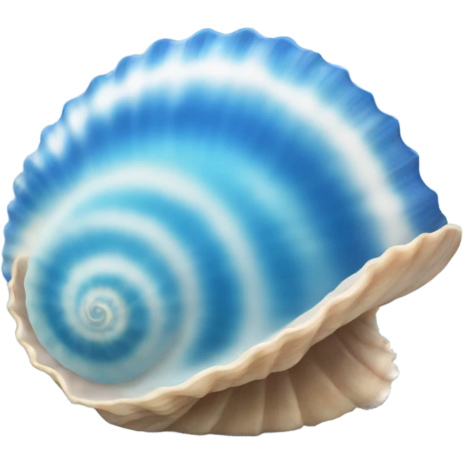 blue sea shell emoji