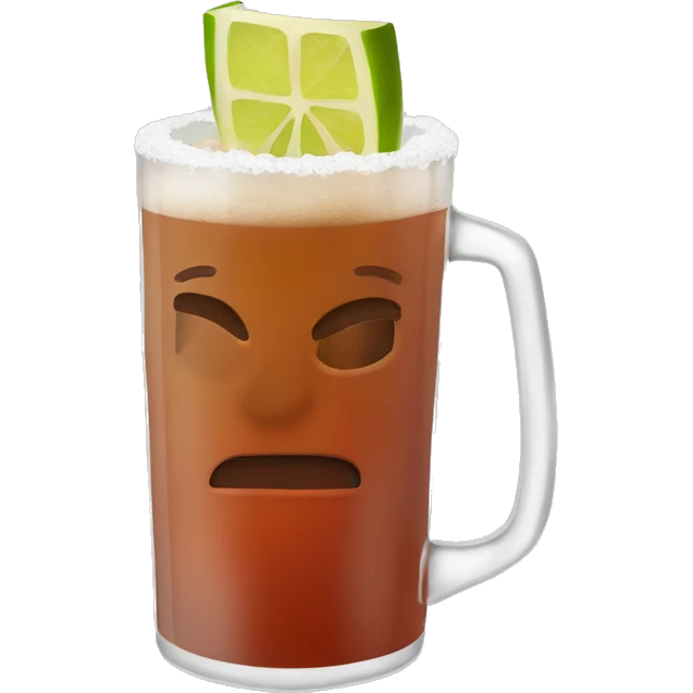 michelada chocando con otra emoji