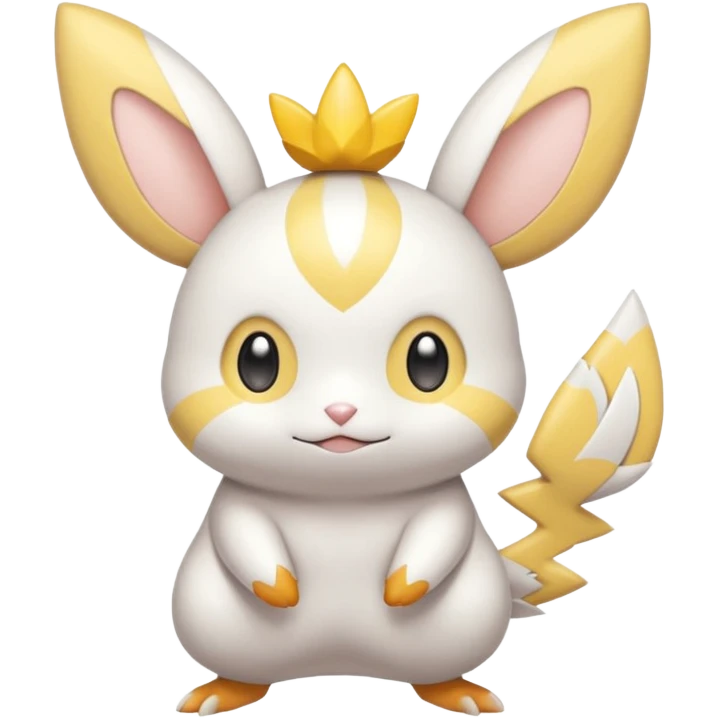 Shiny Pastel Light Pale Divine Angelic Epic Legendary Realistic Whitish Emolga-Victini-Pichu-Dedenne-Togedemaru-fusion emoji