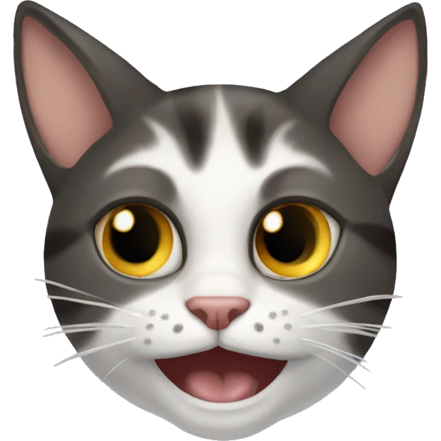Crazy cat emoji