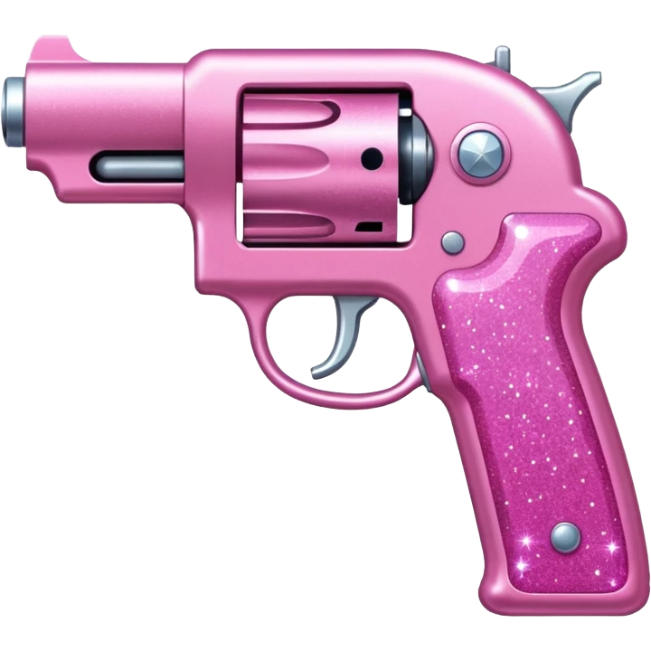Pink glitter gun emoji
