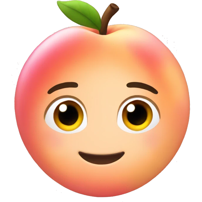 Pinky peach emoji