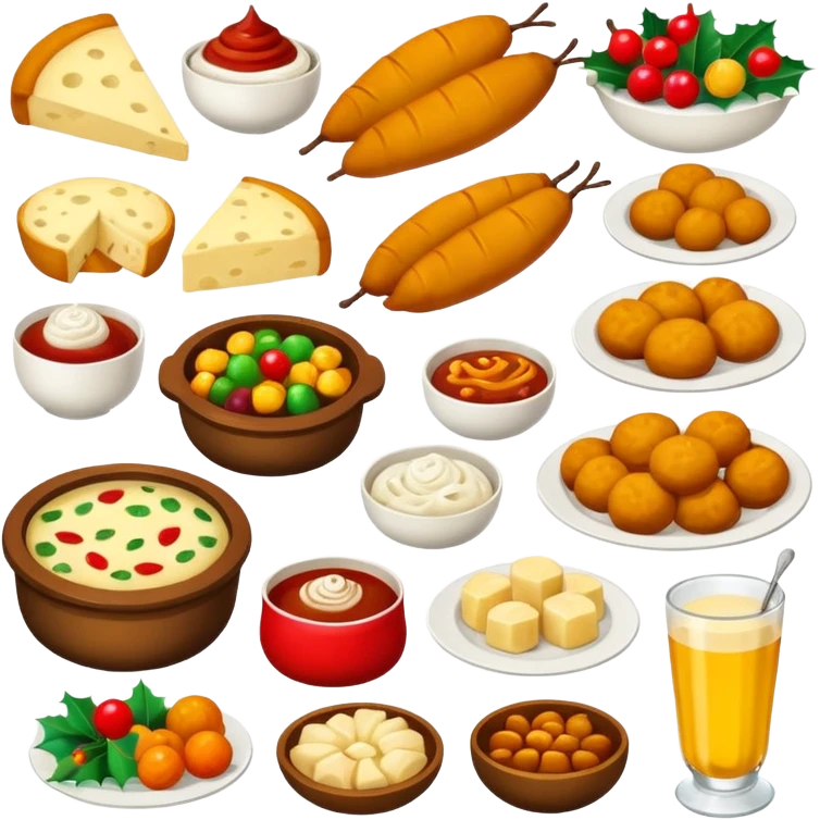 romanian christmas food types emoji