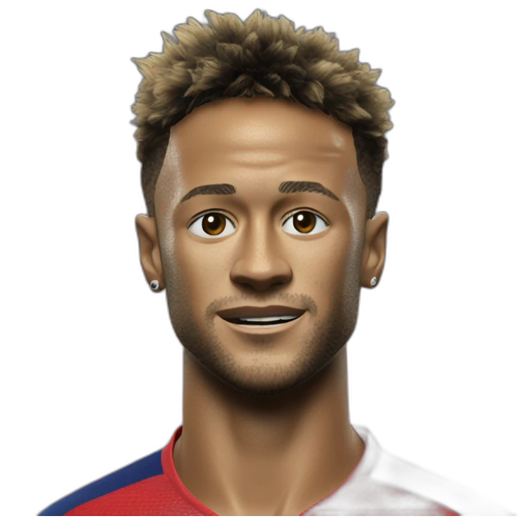 Neymar qui fait un controle au foot emoji