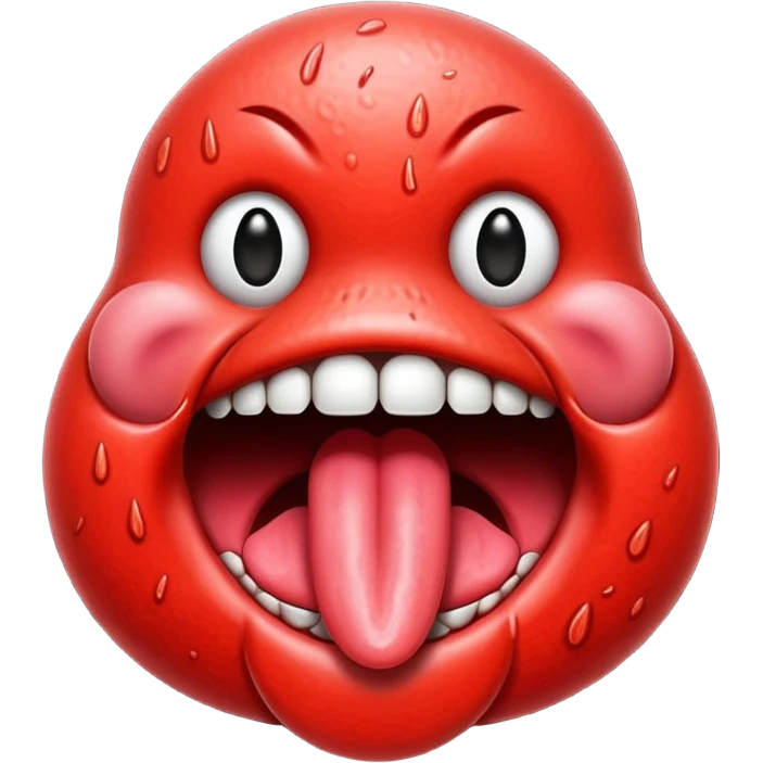 red tongue emoji