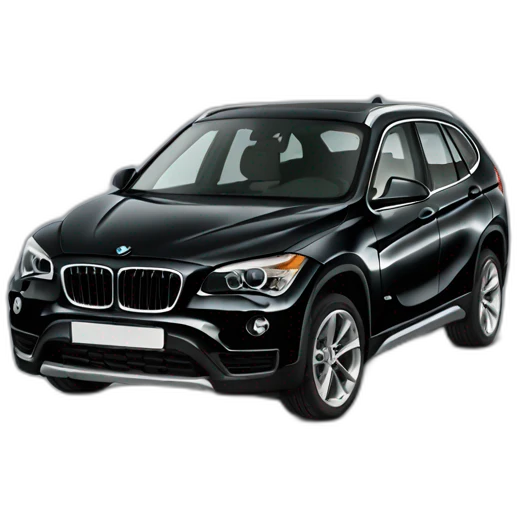 Black BMw X1 2033 emoji