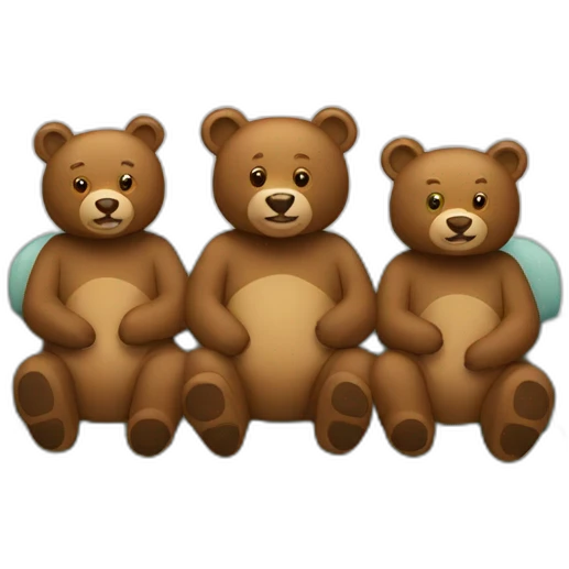 Female-bear-male-bear-sitting-couch emoji