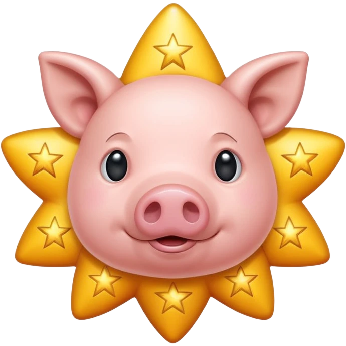 Pig star emoji