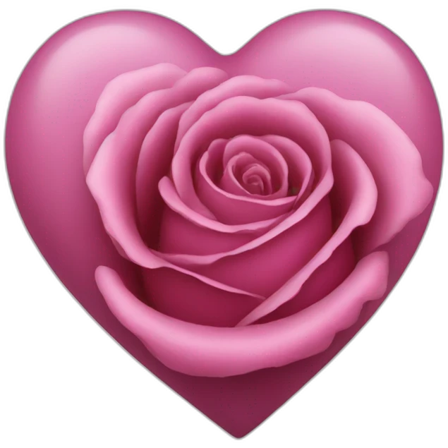 un coeur rose emoji