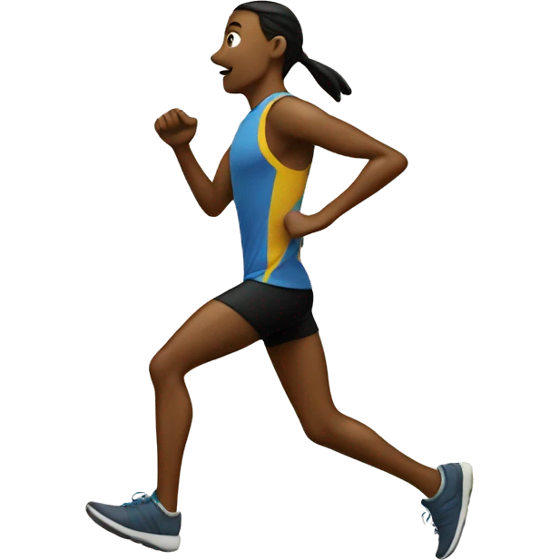 runner with map emoji