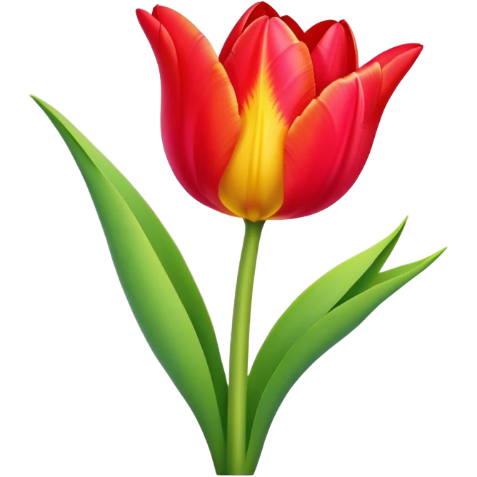 Spring tulip emoji