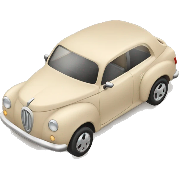 Car color beige  emoji