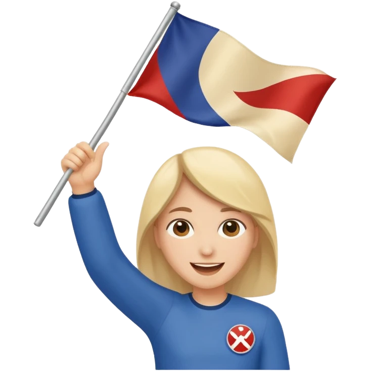 waving victory flag emoji