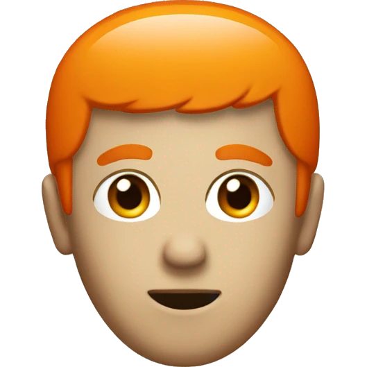 localisation pin with a orange head emoji