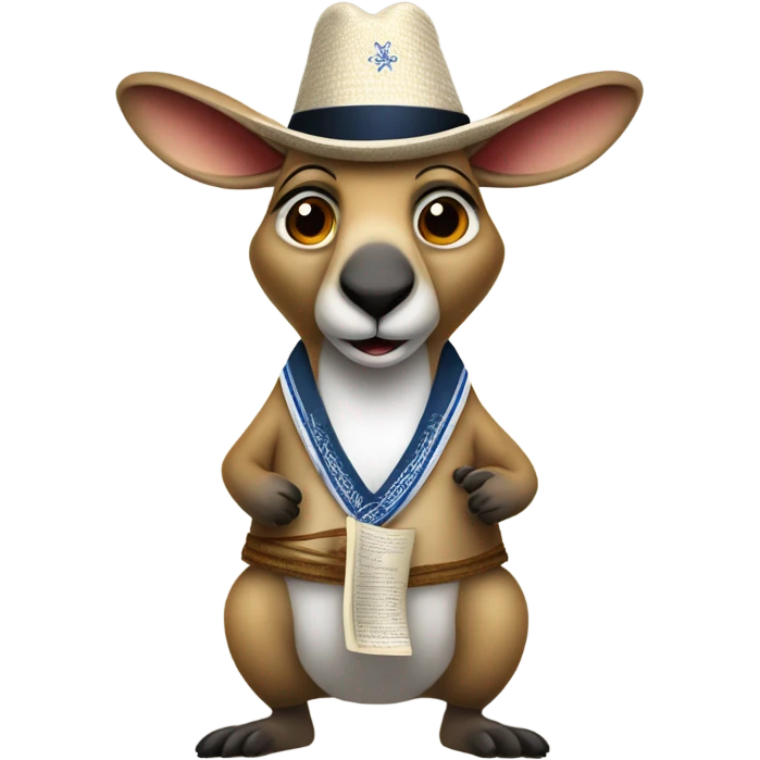 Rabbi kangaroo  emoji