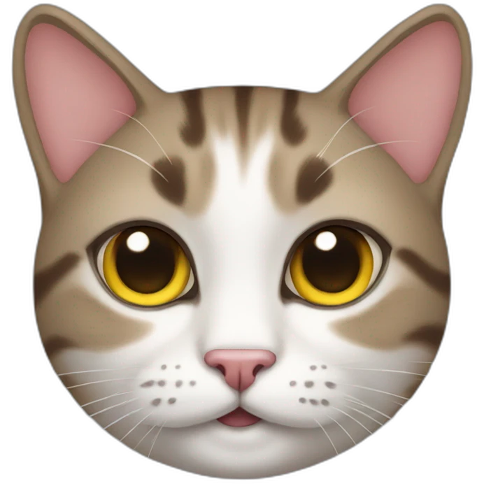 a cat with one ear emoji