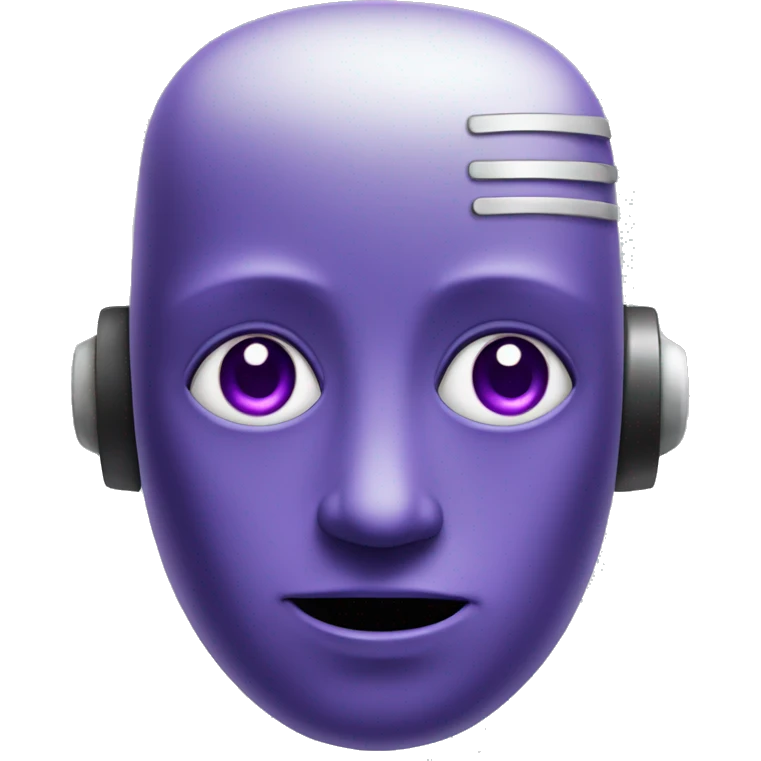 robot purple eyes emoji