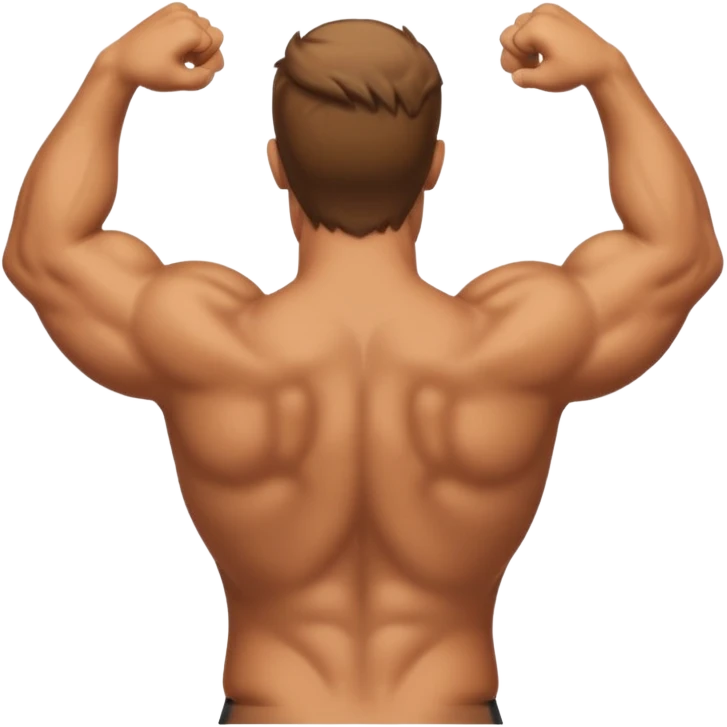 Buff guy rear view emoji