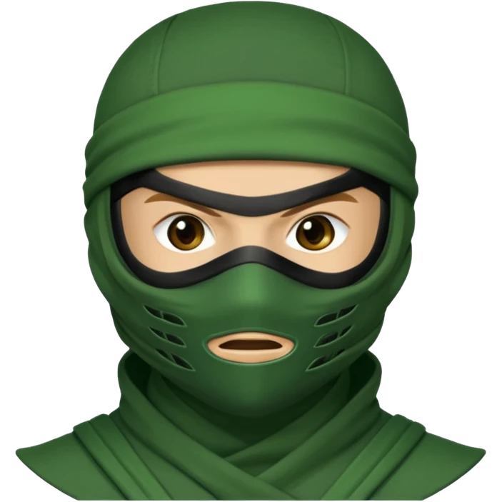 Green ninja emoji