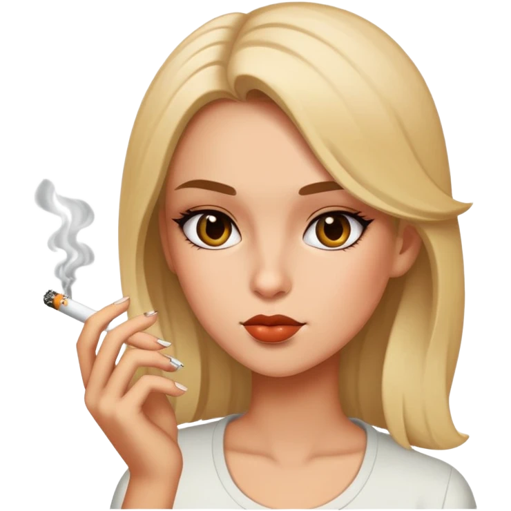 Girl smoking  emoji