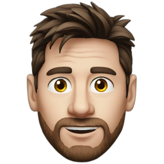 Messi-realistic emoji