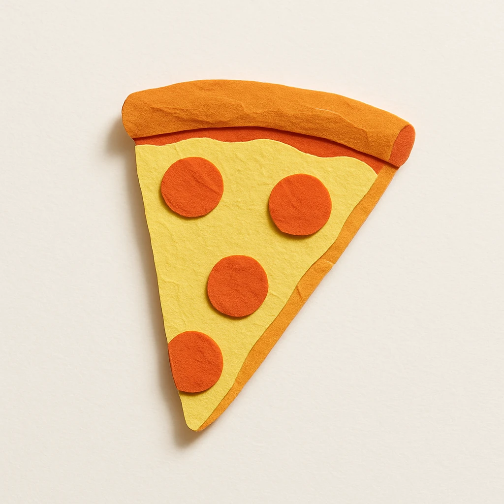 slice of plain cheese pizza emoji
