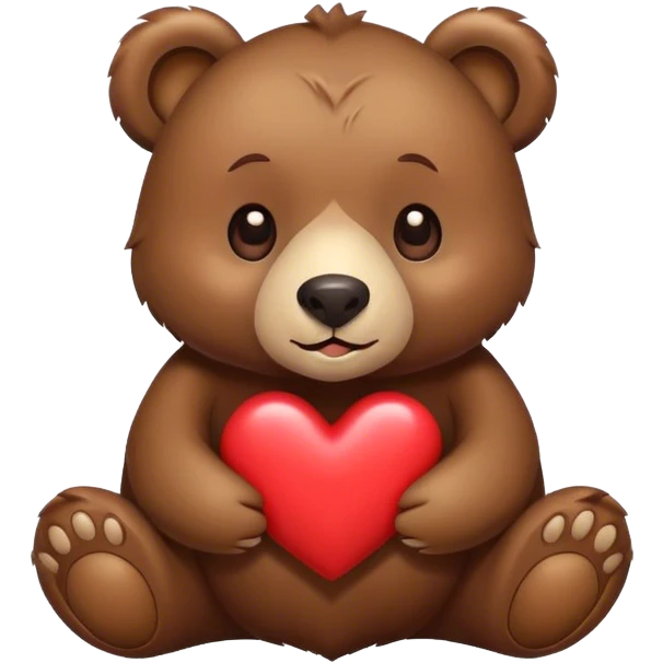 bear with heart emoji