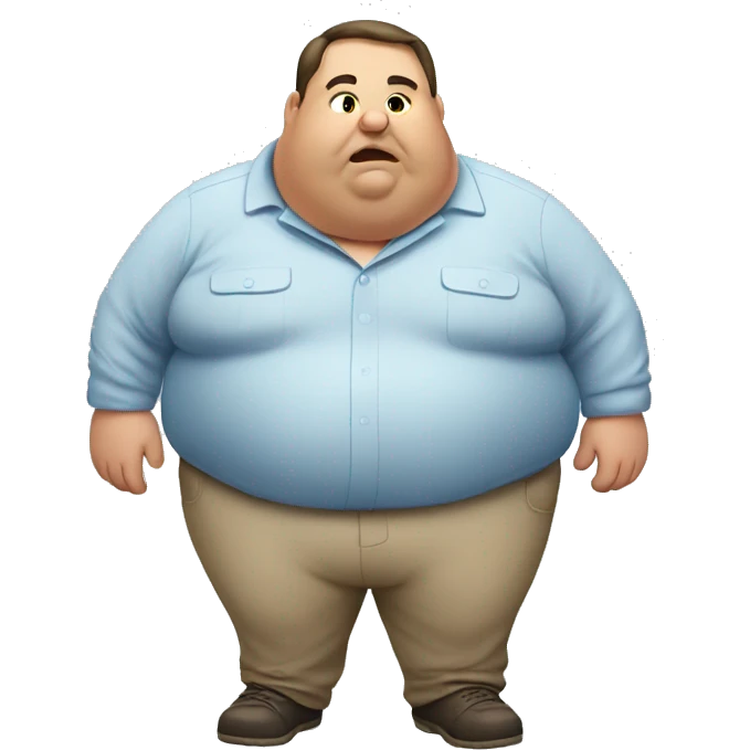 Fat guy emoji