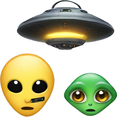 Alien and ufo emoji
